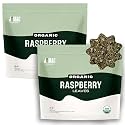J Mac Botanicals, Organic Red Raspberry Leaf, Herbal tea (16 ounce bag 200+ cups) cut &amp; sifted dried leaf, pack of 2