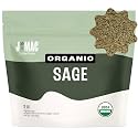 J Mac Botanicals, Organic Rubbed Sage (2 oz), Certified USDA Organic, Dried Rubbed Sage Leaf. Culinary Grade-excellent for sausage making, fresh Albanian harvest