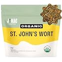 J Mac Botanicals, Organic St John's Wort herb (4 oz) loose leaf St. Johns Wort tea