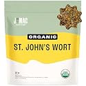 J Mac Botanicals, Organic St John's Wort (16 oz) Hypericum perforatum Loose Leaf Herbal Tea