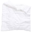 J-pinno Down Alternative Comforter Crib Quilt Toddler White Blanket Lightweight Duvet Insert Machine Washable 47" X 59"