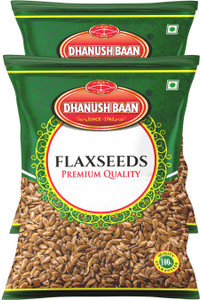 js dhanush baan 100 natural  premium flax seeds 200g pack of 2 brown flax seeds 2 x 100 g