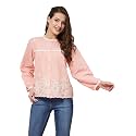 J TURRITOPSIS Women39s Pure Cotton Schiffli Embroidered