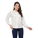 J TURRITOPSIS Women39s Pure Cotton Schiffli Embroidered