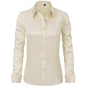J.VER Womens Dress Shirts Long Sleeve Button Down Shirt Wrinkle-Free Business Casual Blouse Office Work Tops
