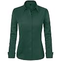 J.VER Womens Dress Shirts Long Sleeve Button Down Shirt Wrinkle-Free Business Casual Blouse Office Work Tops