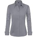 J.VER Womens Dress Shirts Long Sleeve Button Down Shirt Wrinkle-Free Business Casual Blouse Office Work Tops
