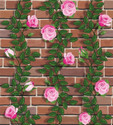 JAAMSO ROYALS 100 cm x 45 cm Waterproof Floral & Botanical Vinyl Wallpaper
