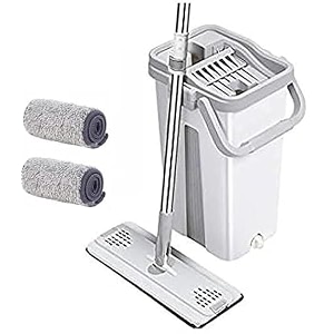 jaamso royals mop floor cleaning system - washable pads perfect cleaner for hardwood laminate amp tile white mop floor cleaning system