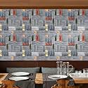JAAMSO ROYALS Peel and Stick 3D Brick Stone Pattern Design Wall Decal Self Adhesive Vinyl Shelf Liner Crafts Wall Paper Wall Sticker for Home Decor (800 CMX45 CM i.e 40 Sq Ft)