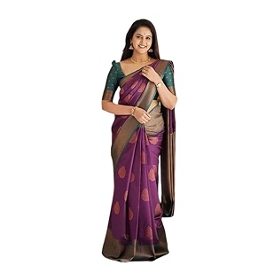 Jaanvi fashion Womens Banarasi Silk Sarees With