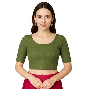 jaanvi fashion women39s cotton dobi blouse - readymade stylish blouse for sarees  comfortable amp trendy ethnic wear  multiple colors amp sizes