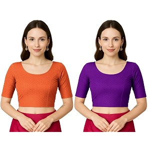 jaanvi fashion women39s cotton dobi blouse - readymade stylish blouse for sarees  comfortable amp trendy ethnic wear  multiple colors amp sizes