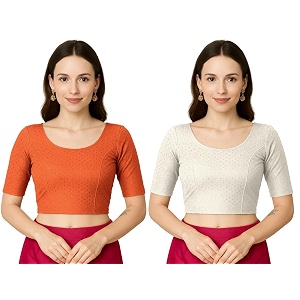 jaanvi fashion women39s cotton dobi blouse - readymade stylish blouse for sarees  comfortable amp trendy ethnic wear  multiple colors amp sizes