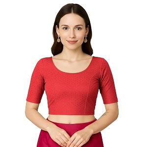 jaanvi fashion women39s cotton dobi blouse - readymade stylish blouse for sarees  comfortable amp trendy ethnic wear  multiple colors amp sizes