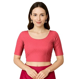 jaanvi fashion women39s cotton dobi blouse - readymade stylish blouse for sarees  comfortable amp trendy ethnic wear  multiple colors amp sizes