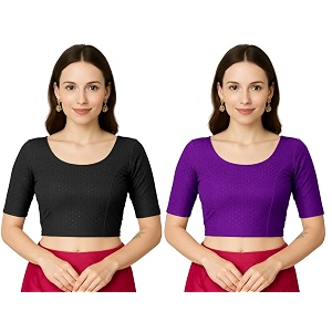 jaanvi fashion women39s cotton dobi blouse - readymade stylish blouse for sarees  comfortable amp trendy ethnic wear  multiple colors amp sizes