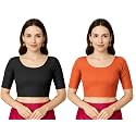 Jaanvi fashion Women's Cotton Dobi Blouse - Readymade Stylish Blouse for Sarees | Comfortable &amp; Trendy Ethnic Wear | Multiple Colors &amp; Sizes