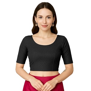jaanvi fashion women39s cotton dobi blouse - readymade stylish blouse for sarees  comfortable amp trendy ethnic wear  multiple colors amp sizes