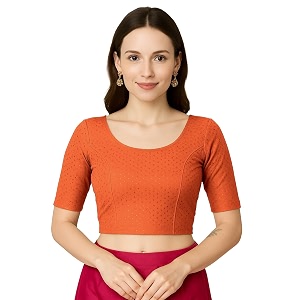 jaanvi fashion women39s cotton dobi blouse - readymade stylish blouse for sarees  comfortable amp trendy ethnic wear  multiple colors amp sizes