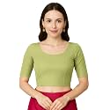 Jaanvi fashion Women's Cotton Dobi Blouse - Readymade Stylish Blouse for Sarees | Comfortable &amp; Trendy Ethnic Wear | Multiple Colors &amp; Sizes