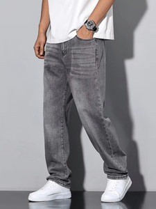 JAARA Straight Fit Men Grey Jeans
