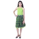 JABAMA Cotton Printed Girls Top and Skirt