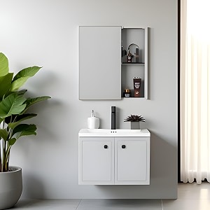 bathroom vanity cabinet set - modern grey 60x47x47cm jbv1039