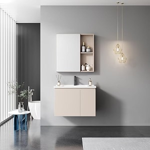 bathroom vanity cabinet set - modern apricot 60cm apricot