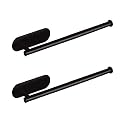 Black Long Towel Ring - Durable 304 Stainless Steel, Wall Mounted Napkin Holder for Bathroom &amp; Kitchen | Corrosion Resistant, Easy Installation