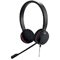 Jabra Evolve 20 MS Stereo USB-C/A Wired Headset with Noise-Cancelling Microphone | MS Teams Certified | Professional On-Ear Business Headphones for PC & Laptop | Plug & Play | Office & Call Center