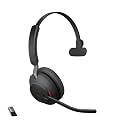 Jabra Evolve2 65 UC Mono Wireless Bluetooth Headset USB-A with Link 380 Adapter, Noise-Cancelling Microphone, 37 Hours Battery Life, Unified Communications Certified, Professional Office Headset