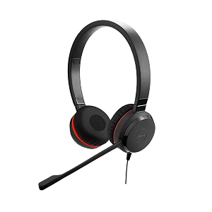 jabra evolve 20 se stereo ms leatherette headset with mic