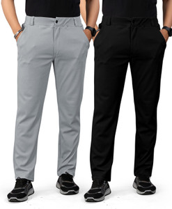 JABROO Regular Fit Men Multicolor Trousers