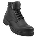 Jacata Work Boots For Men Steel/Soft Toe Non Slip Rubber Sole Resistant Utility Oil Mens Industrial Construction Boots