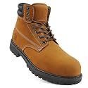 Jacata Work Boots For Men Steel/Soft Toe Non Slip Rubber Sole Resistant Utility Oil Mens Industrial Construction Boots
