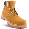Jacata Work Boots For Men Steel/Soft Toe Non Slip Rubber Sole Resistant Utility Oil Mens Industrial Construction Boots