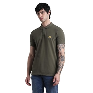 JackJones Mens Cotton Logo Print Slim Fit