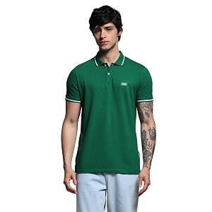 Jack Jones Mens Yellow Polo Collar