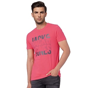 JACK JONES Mens Cotton Printed Slim