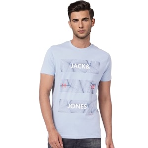 JACK JONES Mens Placement Print Slim
