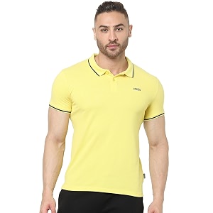 jack amp jones men39s cotton regular fit solid polo collar t-shirt