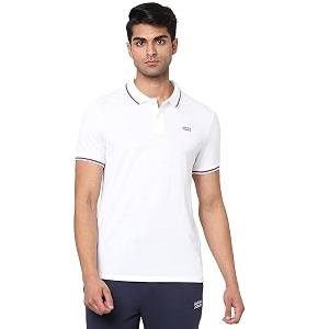 jack amp jones men39s cotton regular fit solid polo collar t-shirt