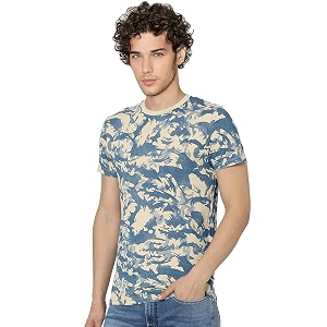 Jack Jones Mens Cotton Printed Slim
