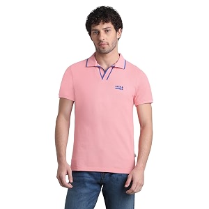Jack Jones Men Solid Polo Collar