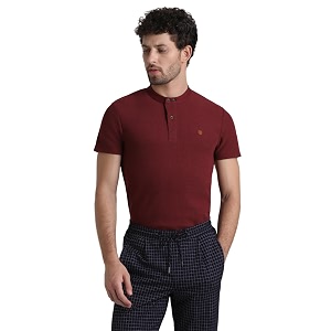 Jack Jones Mens Henley Neck Slim
