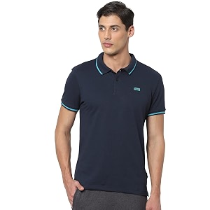 jack amp jones men39s cotton regular fit solid polo collar t-shirt