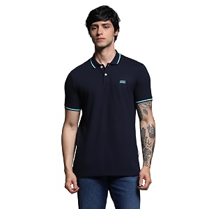 Jack Jones Mens Yellow Polo Collar
