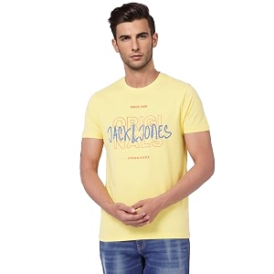 JACK JONES Mens Cotton Printed Slim