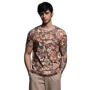 Jack Jones Mens Printed Round Neck
